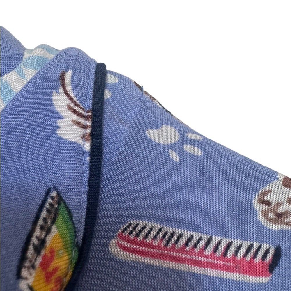 Nick and Nora Pajama Top Dog Grooming Bubble Bath Button Down Size Small - Picture 7 of 10